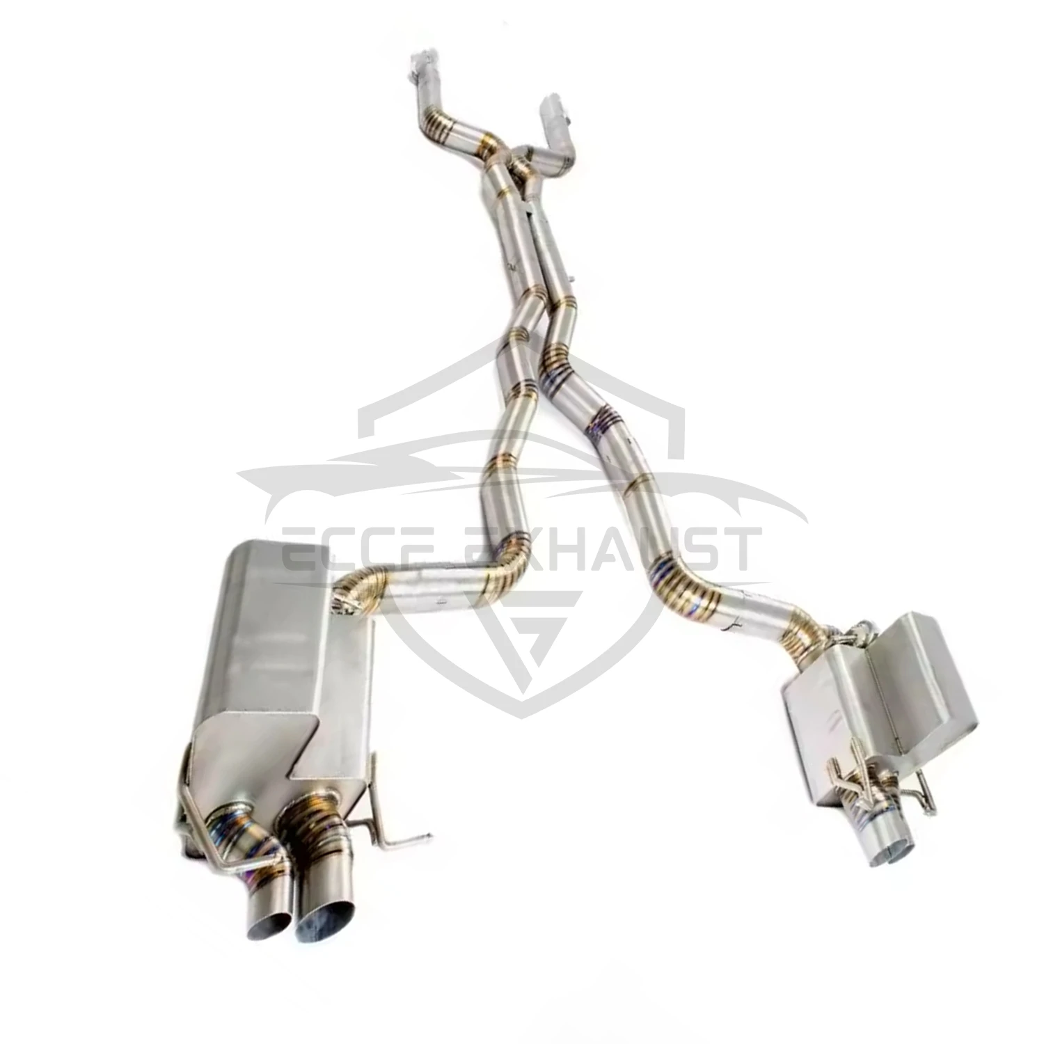 

Aggressive Exhaust Sound TItanium Valved Catback Exhaust for Mercedes AMG C63 W205 4.0L V8 Performance Upgrade Easy Installation