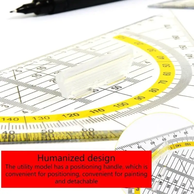 Y3NC All-Purpose Measuring Tool for Drawing and Drafting Lightweight Plastic Design