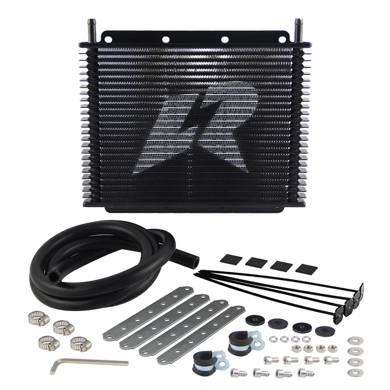 25 Row Transmission Oil Cooler Kit Universal 8-Cylinder Engine 11