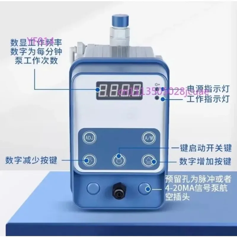 

Electromagnetic Diaphragm Metering Pump for Water Treatment Dosing Chlorine Dioxide Accurate Liquid Chemical Injection System