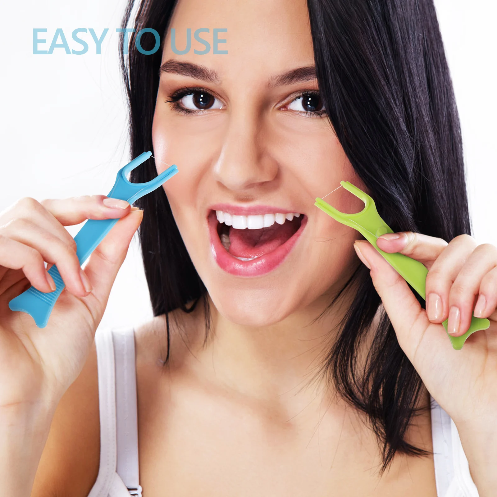 

8 Pcs Dental Floss Holder Tooth Picks Flossers Interdental Brush Refills Toothpick Holders Plastic Dispenser