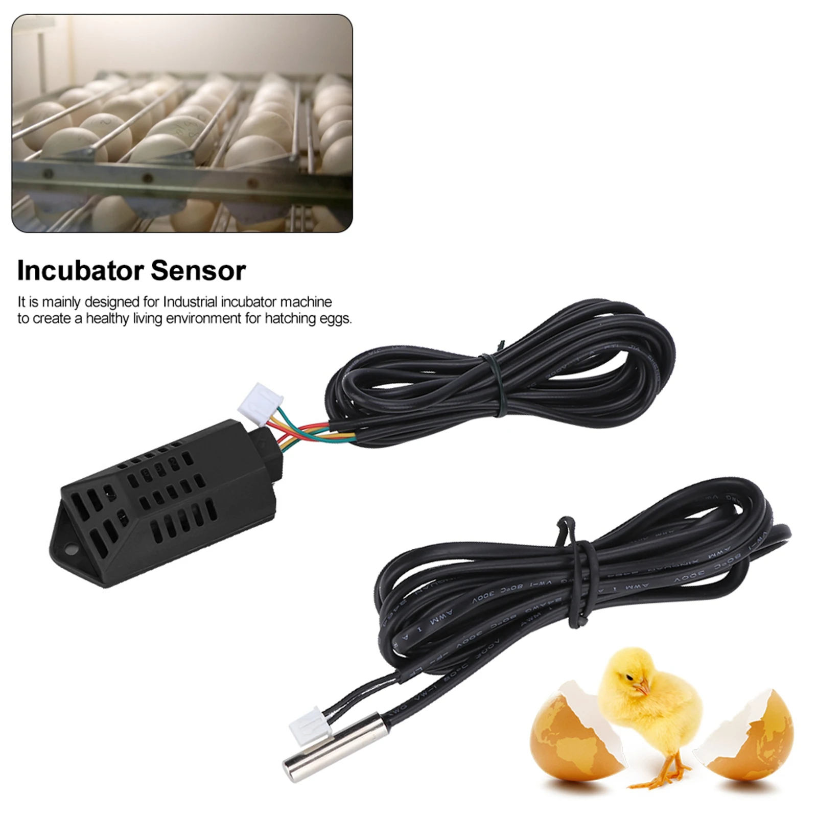 

Hatching Machine Accessories Incubator Humidity Sensor and Temperature Probe Set for Industrial Hatching Machine Accessories