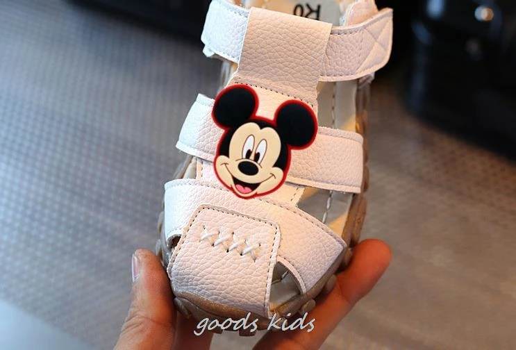 Baby Girls Boys Minnie Sandals Infant Anti-collision Toddler Shoes Soft Bottom Donald Duck Kids Children Beach Sandals