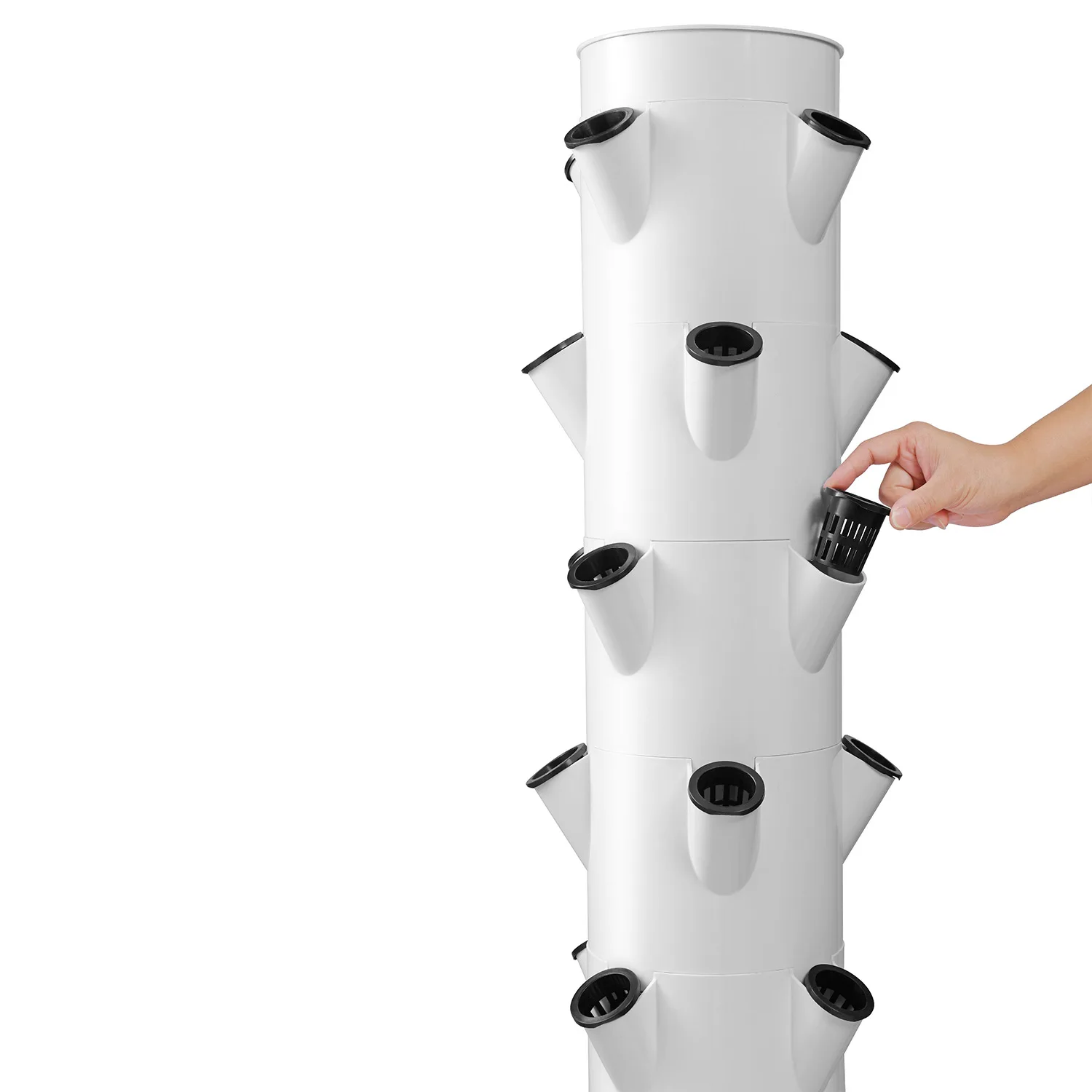 Vertical Hydroponic Growing Tower Indoor Vegetable Planter Home Soilless Cultivation Planting System for Herbs Strawberries