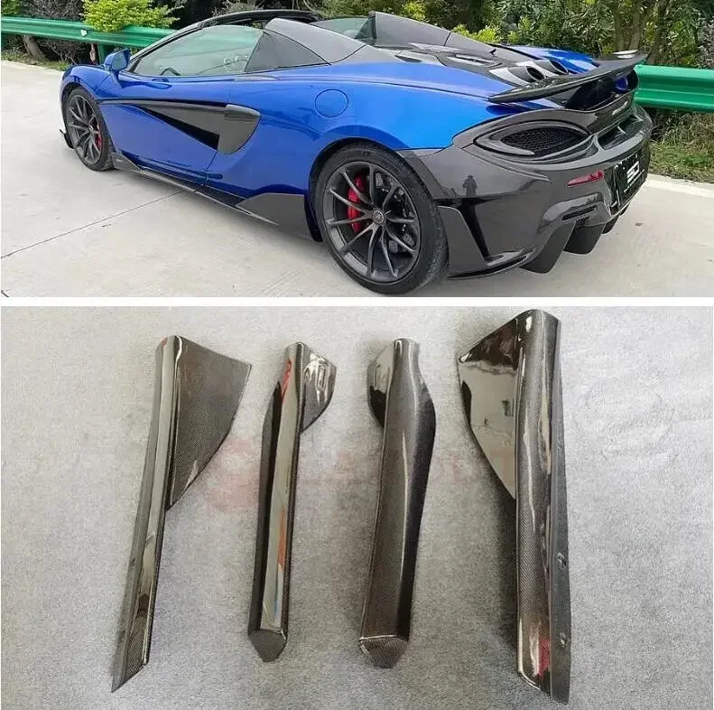 Body Skirts For Mclaren 540C 570S 570GT Side Panels Body Skirts Kit lip Cover Carbon Fiber 600LT-STYLE