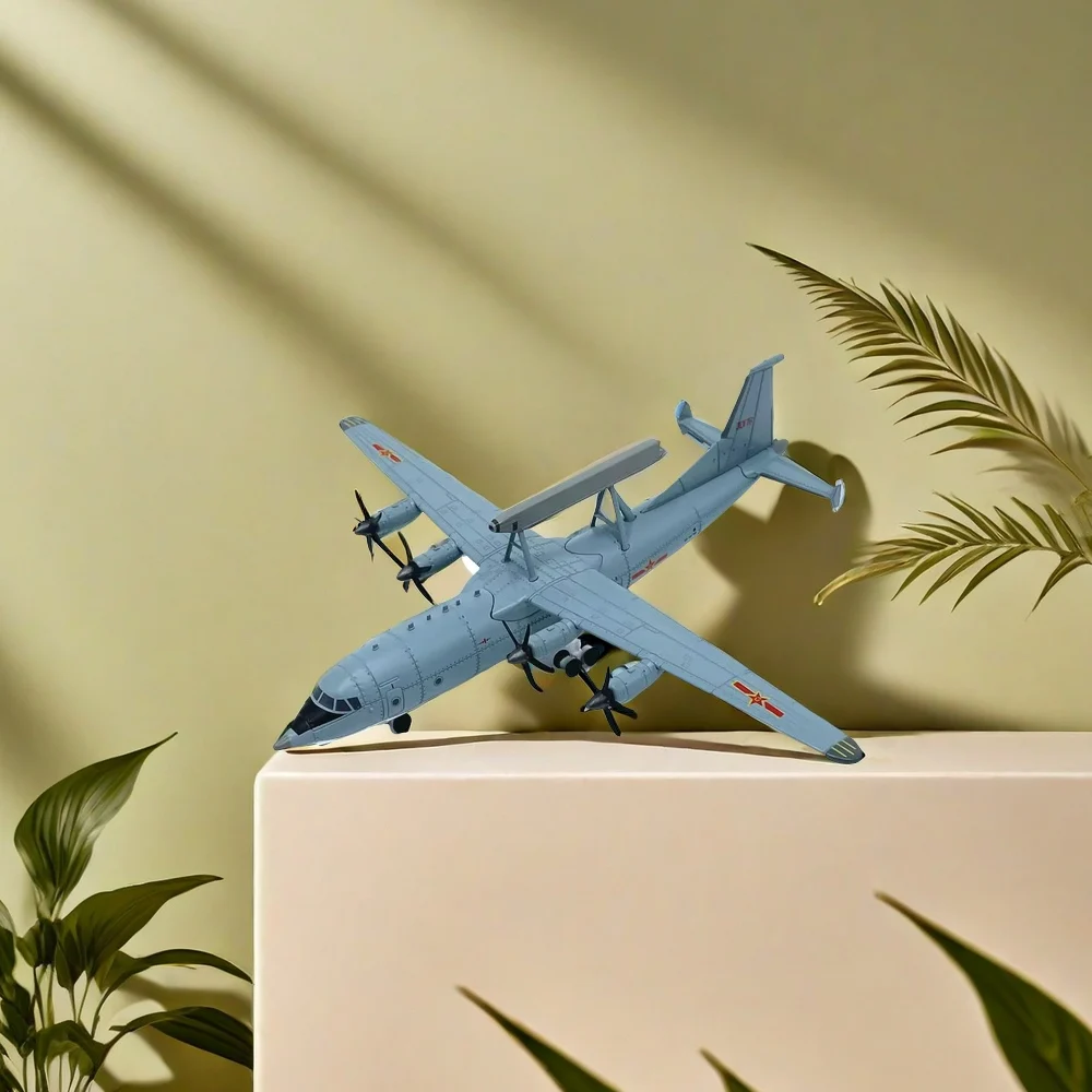 Diecast 1:200 Scale Chinese Air Force 200 Early Warning Aircraft KJ-200 Aircraft Model Alloy Finished Product  Aircraft Model