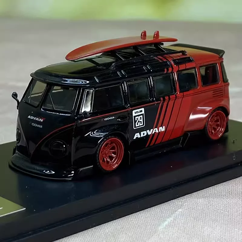 1/64 T1 van wide body modified bussimulation alloy car model series model