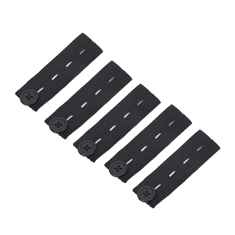 調節可能な伸縮性のあるパンツバックル,5個,ユニセックス,ウエストエクステンション,マタニティアクセサリー