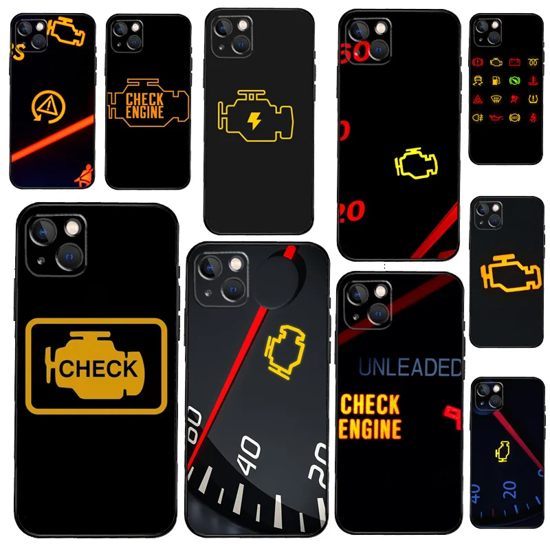 Mechanic Auto Repair Check Engine For iPhone 14 12 13 Pro X XS XR 7 8 Plus 11 Pro Max SE2 Funda Coque Capa Full Cover