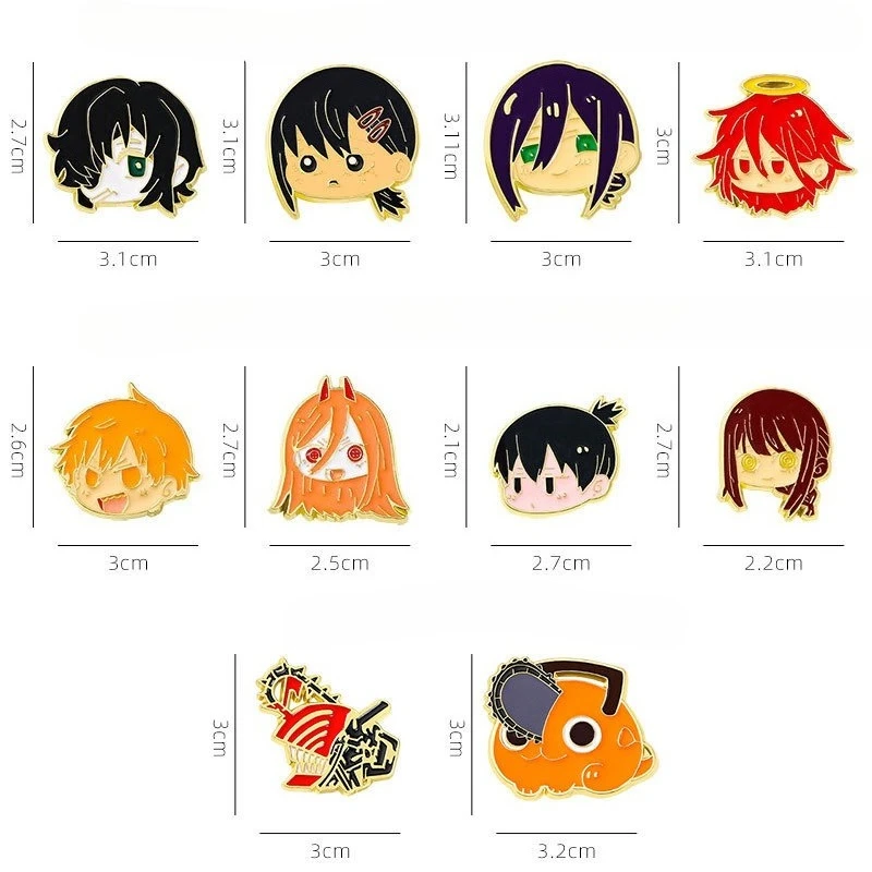 Broche en émail pour homme, tronçonneuse, chapeau, chemise, épingle à revers, accessoire de Costume de Cosplay, broche à la mode, cadeau pour amis et Fans