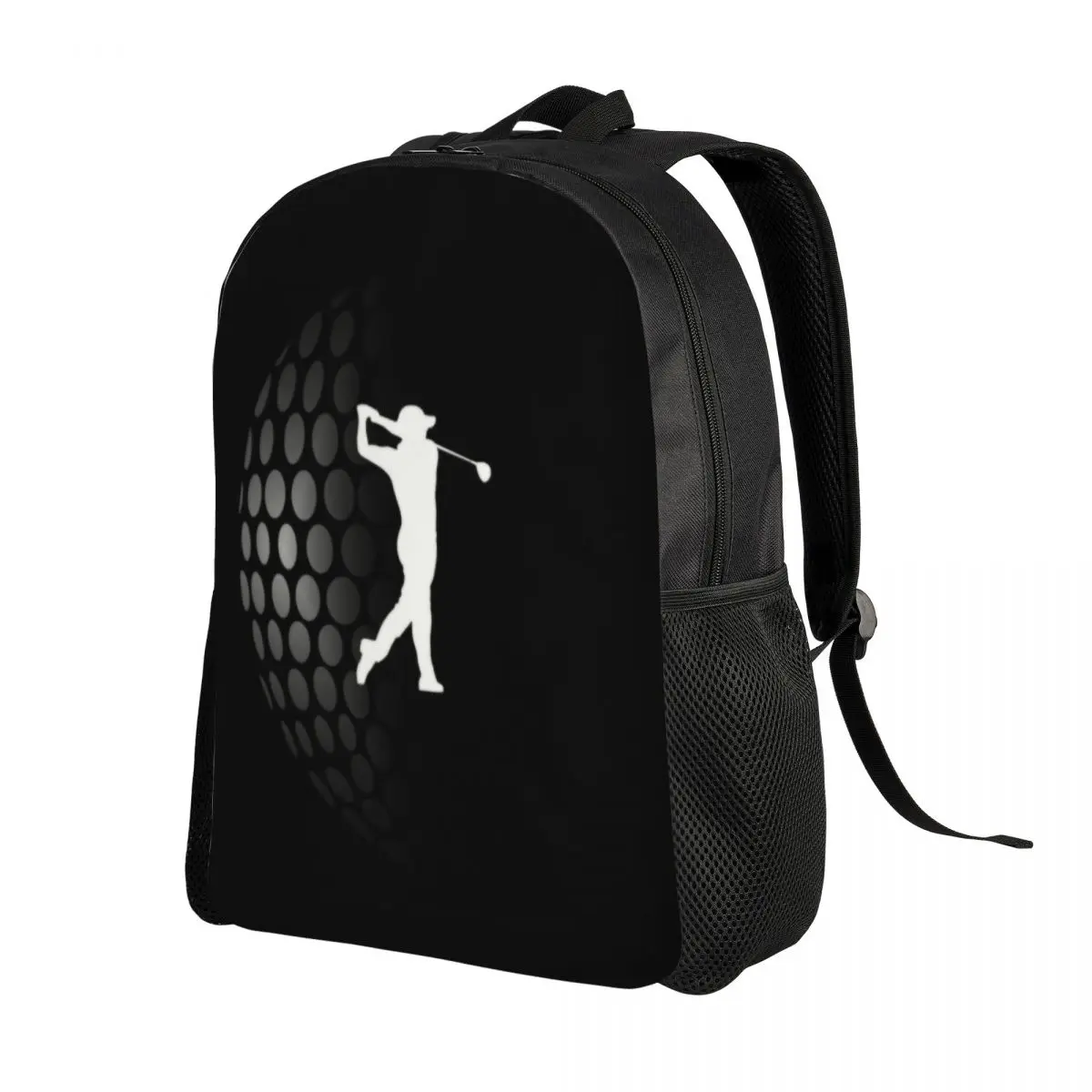 Customized Golf Golfer Backpack for Women Men Water Resistant School College Golfing Sport Bag Print Bookbag