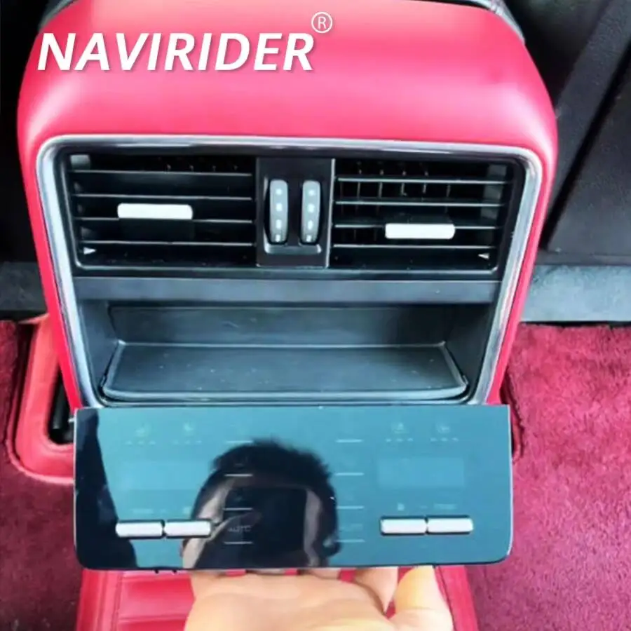 Y LCD Climate Control Panel For Rear Seats Air Conditioning Panel For Porsche Cayenne 2024 No Programming, Lossless Upgrade 1:1