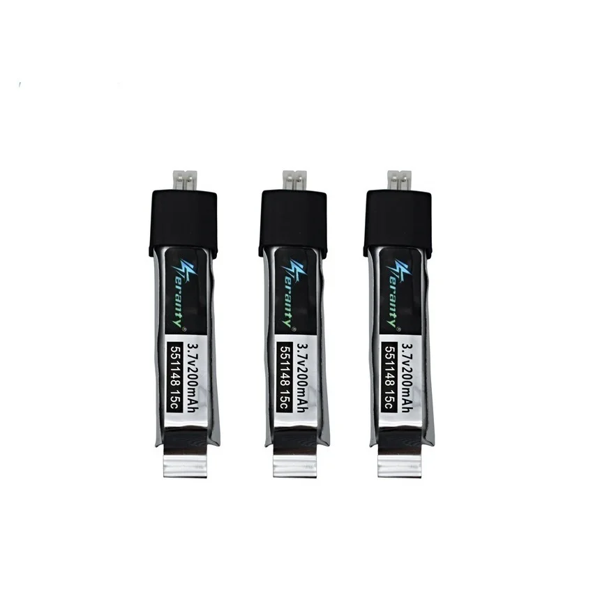 1-10PCS 551148 Battery For WLtoys F929 V911 Helicopter F939 RC Drone 15C 3.7V 200mAh Rechargeable Batteries