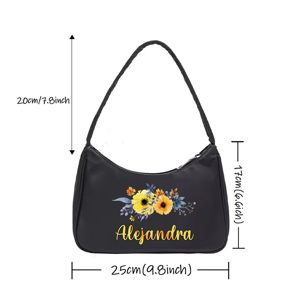 Customized Name Fashion Handbag Large Capacity Phone Purse Work Commuting Single Shoulder Bags Mini Cosmetic Organizer Pouch
