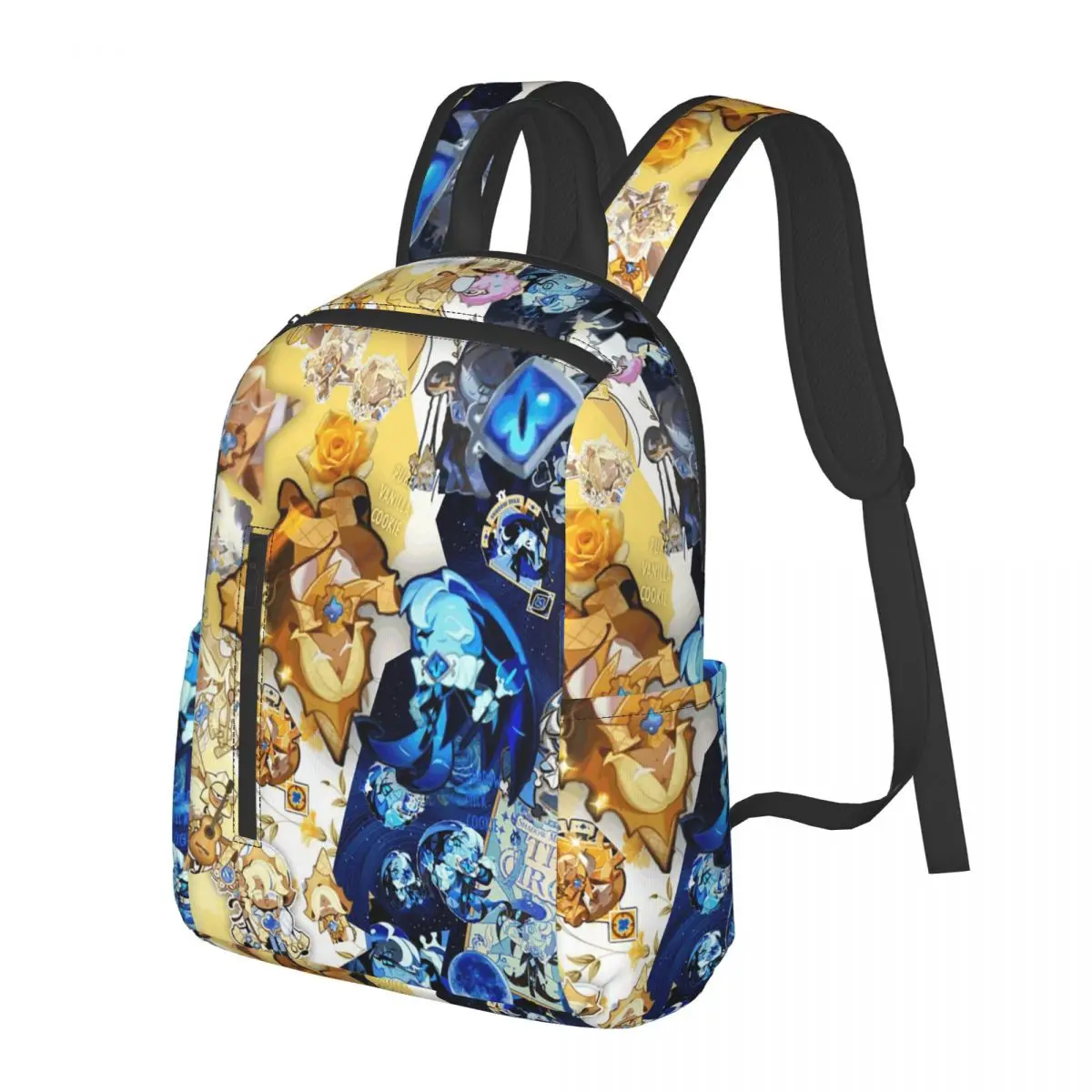 Shadow Milk Cookie Run Kingdom Cute Cartoon AnimeStudent Backpack School Bag Hiking Travel Daypack for Men Women Bookbag