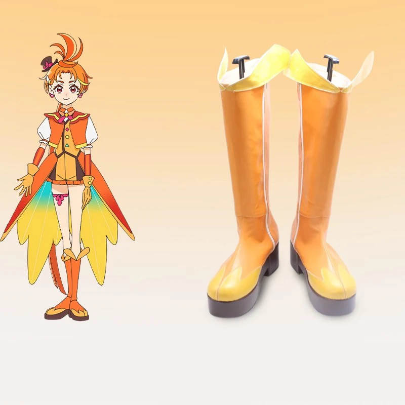 Hirogaru Hemel! Precure Stijgende Lucht! Mooie Kuur Cure Wing Sora Harewataru Cure Sky Cure Prisma Cosplay Schoenen Laarzen