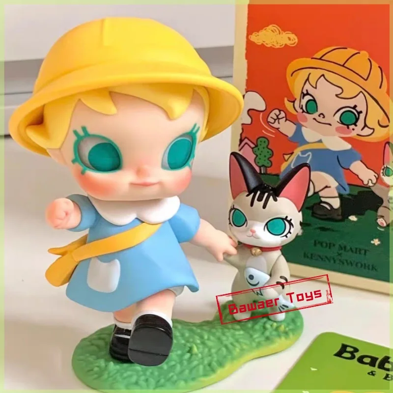 

POP MART Baby Molly & Baby Tabby Series слепая коробка игрушки Kawaii Cat забавная фигурка Caixa Caja Surprise Mystery Box куклы для девочек