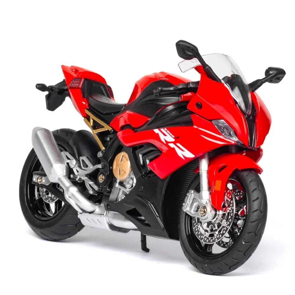 1:12 BMW S1000RR دراجة نارية عالية محاكاة سبيكة نموذج الكبار جمع الديكور الهدايا لعب للبنين M27