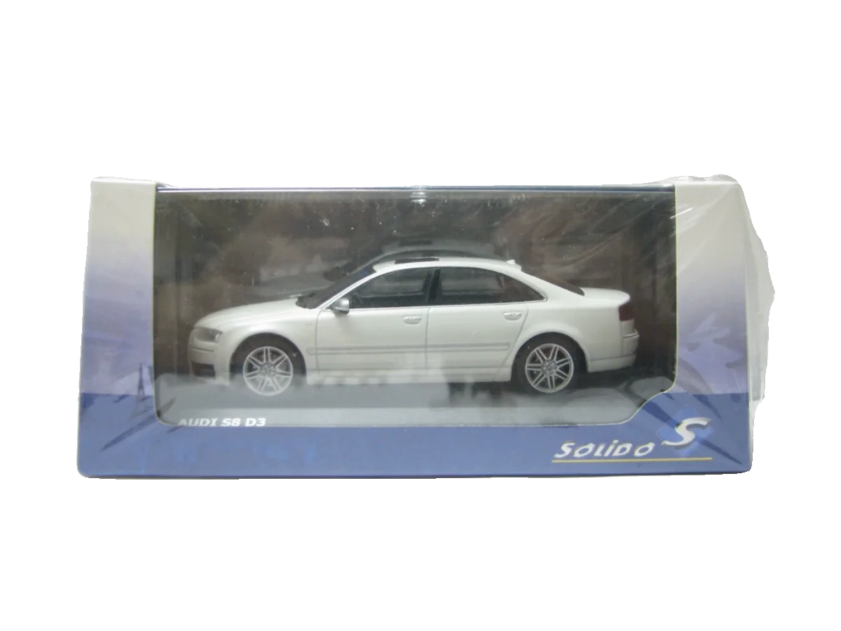 

Flaws Литой под давлением масштаб 1:43 Solido S Audi S8 D3 Белый S4313302 Модель автомобиля из сплава Коллекционная игрушка в подарок Сувенирный дисплей Орнамент