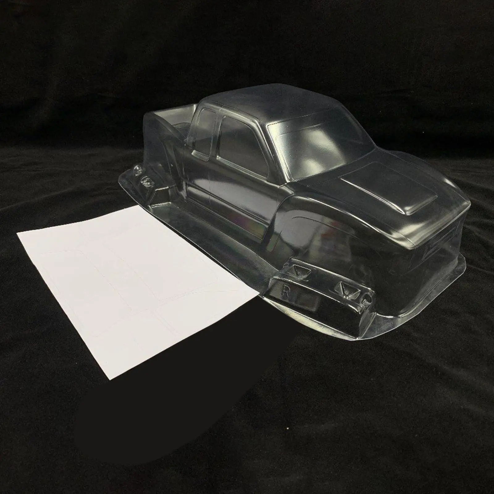 RC Car Shell Body Cover Unpainted with Sticker Decals Sturdy Durable Clear Body Shell for 90046 1/10 RC Crawler Replacement