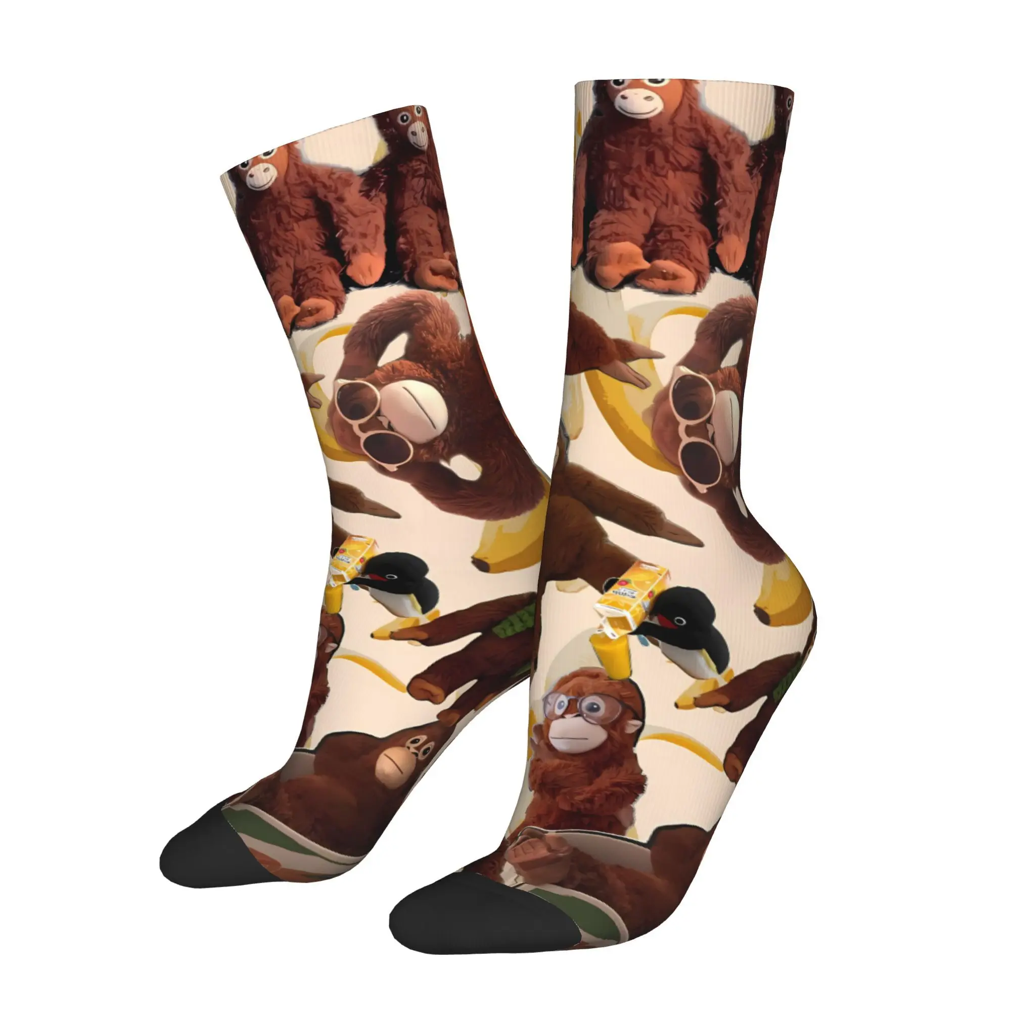 

Носки Monkey, мужские и женские зимние чулки в стиле хип-хоп