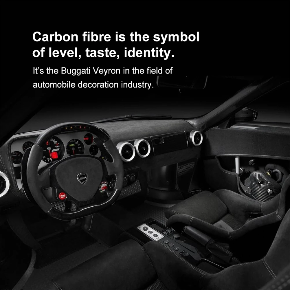 

Air Conditioning CD Panel Reflective Stickers Car Decals Decoration Carbon Fiber