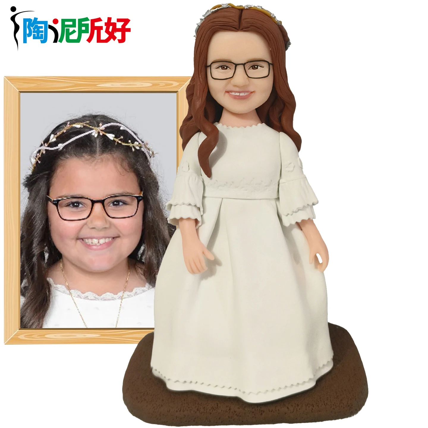 

Custom Handmade Bobblehead Figurines, Personalized Clay Dolls figuras Statue from photo,birthday Gift for Children and family