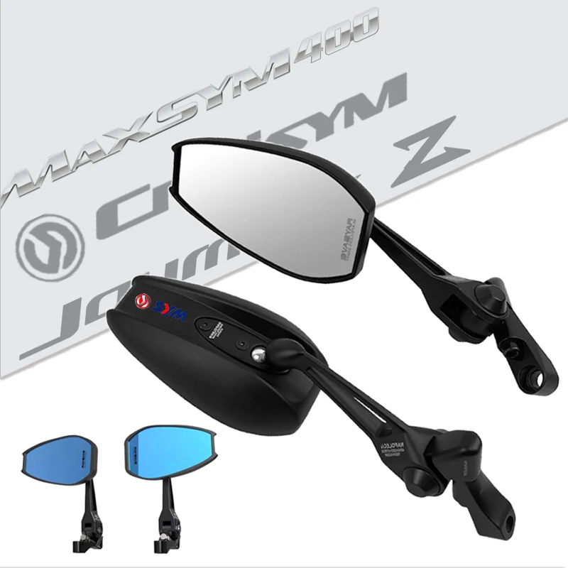 

2pcs/pair Motorcycle Side Mirror Rearview Mirrors Rear View For Sym Joymax Z Adx300 Husky Mask 125 Maxsym Cruisym 300 Aluminum