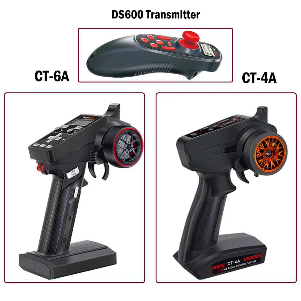 Hotrc  DS-600 DS-4A  CT-6A Radio Control System rc transmitter and receiver set For RC Car Boat