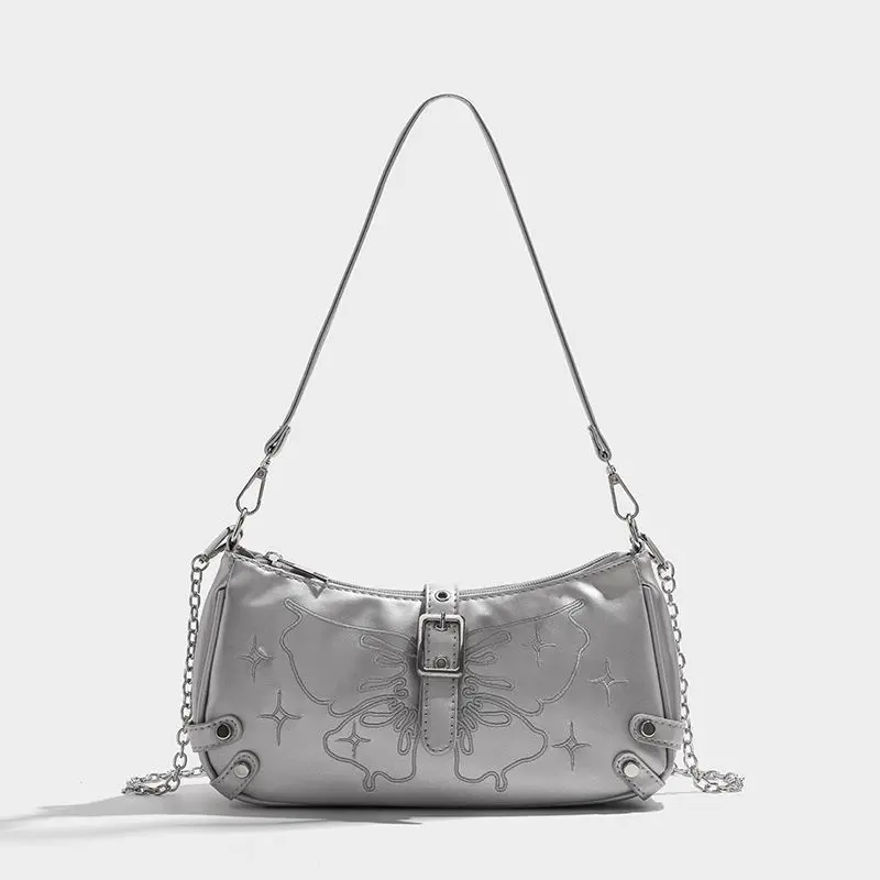 

Korean Niche Y2k Harajuku Style Underarm Bags Cool Girl Shoulder Bag Women's Bag Mobile Phone Lipstick Storage Bags Purse