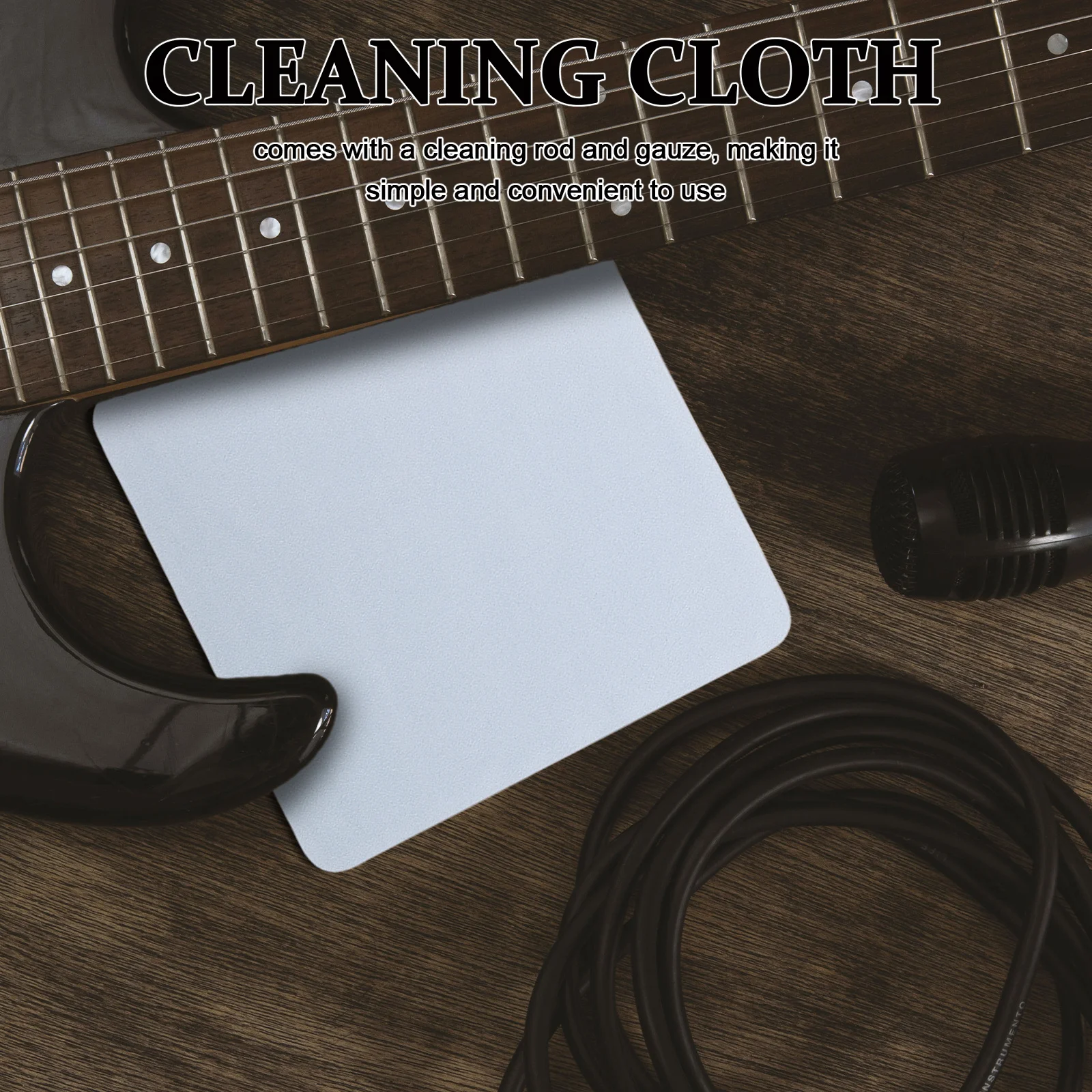 

1Set Saxophone Cleaning Supplies Sax Flute Cleaning Rod Soft Polishing Cloth Musical Instrument Care Kit Instrument Care Set