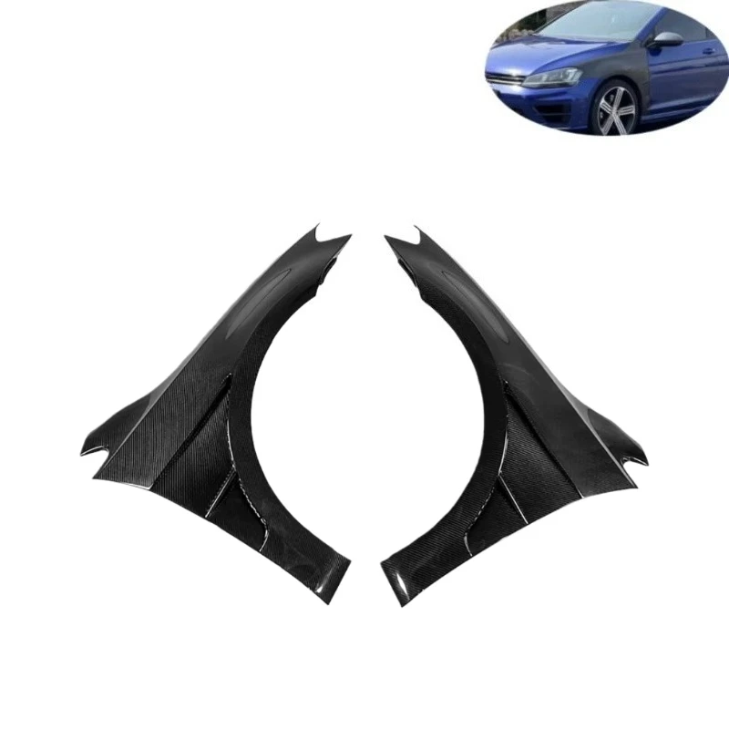 

For Golf MK7.5 GTI TSI R Vented Wet Carbon Fiber Front Fender Pair Body Kits Can Not for MK7