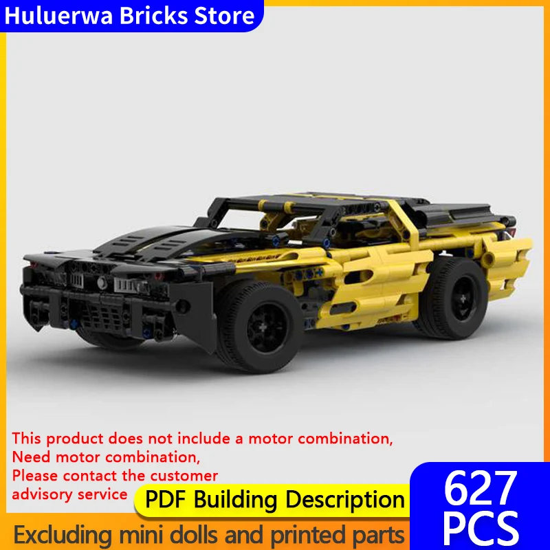 

Speed Racing Car Model MOC Building Bricks American Muscle Car Modular Technology Gifts Holiday Assemble Children Toys Suit
