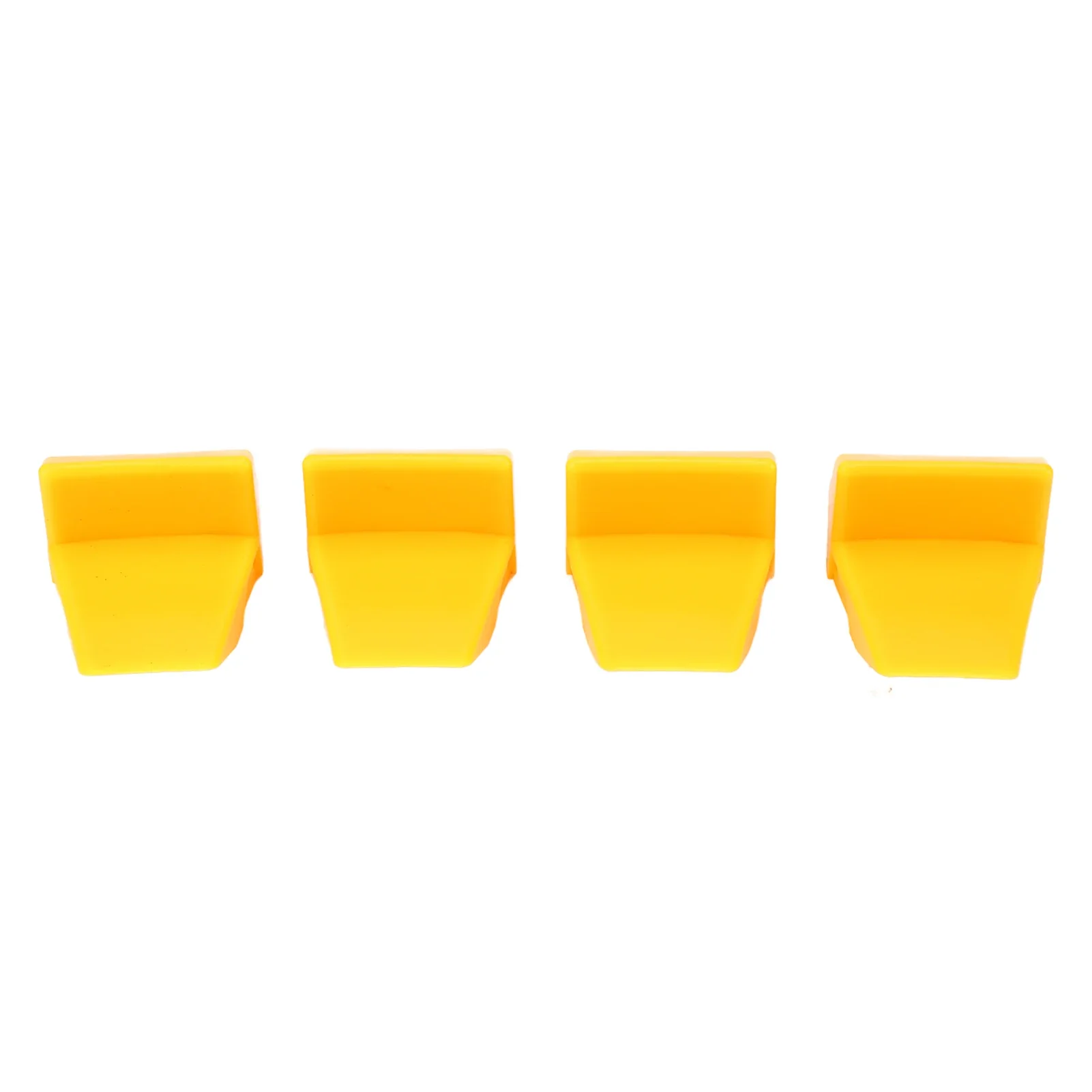 4pcs Tyre Changer Clamping Jaw Protector Plastic Yellow Wheel Rim Guard for Tire Changers Tire Changer Clamp Protective Cover