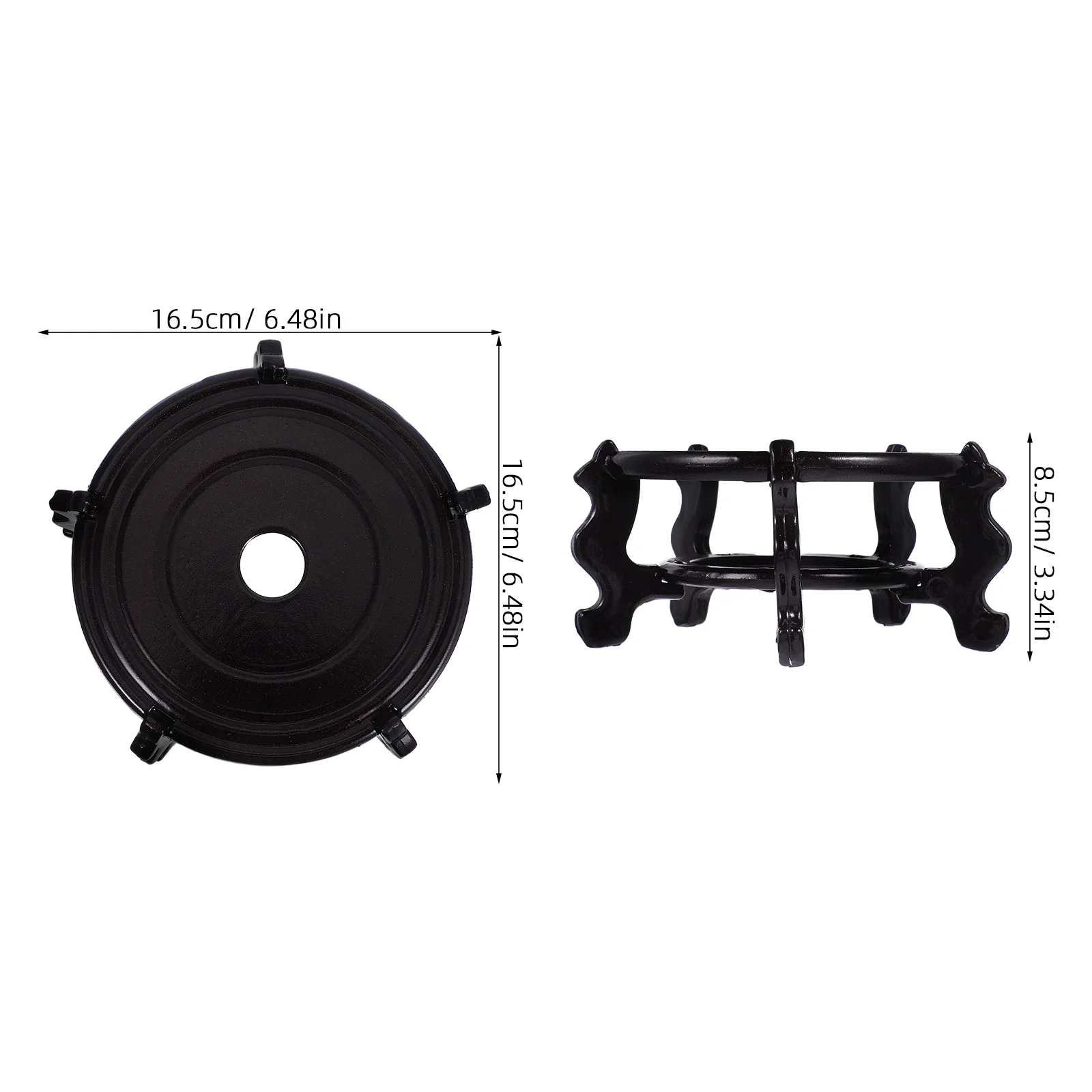 Flower Pot Base Bracket Resin Stand Vase Holder Smooth Surface Space Saver Plant Pot Riser Display Figurine Desktop Storage