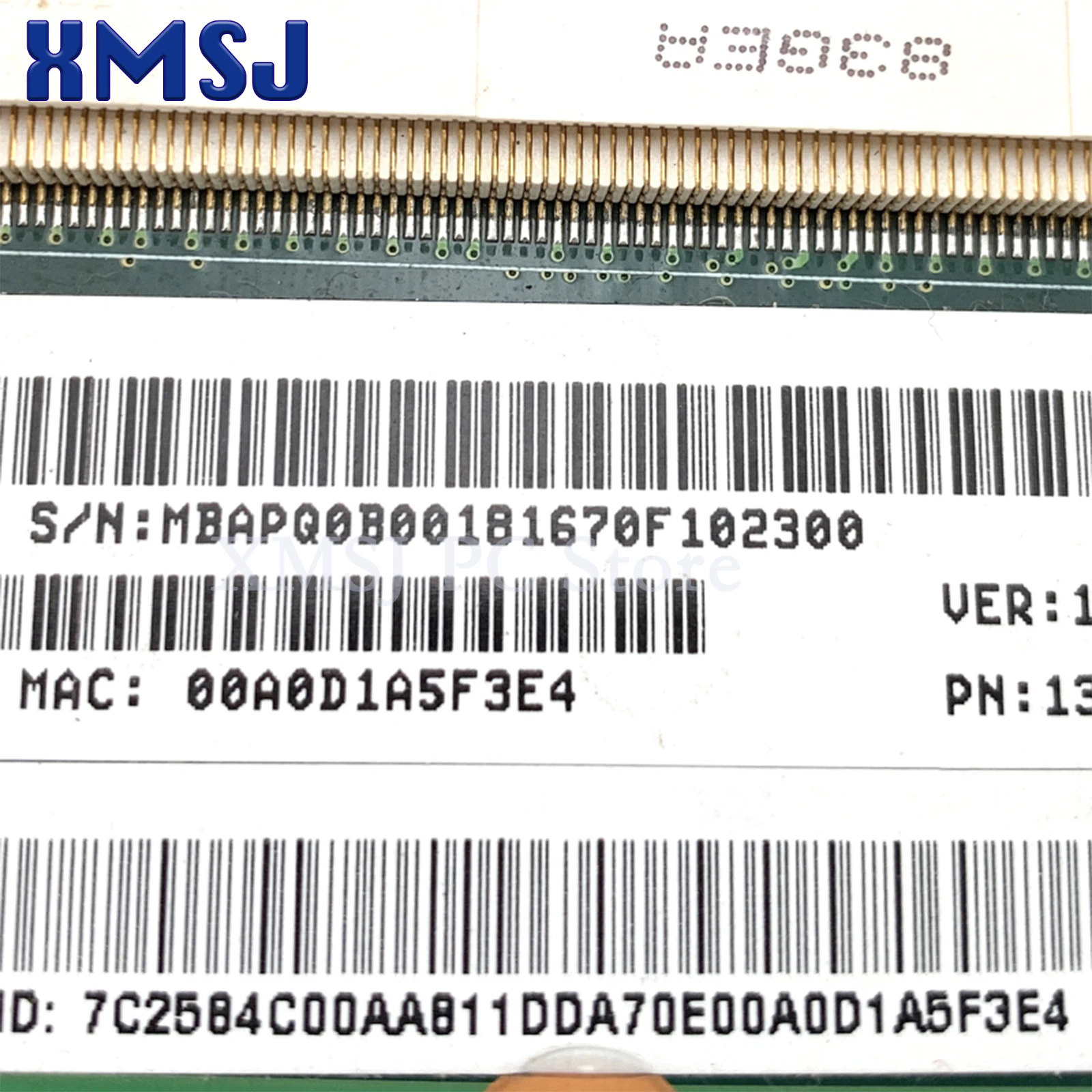 Xmsj Voor Acer Aspire 6920G Mbapq0b 001 Mb. Apq0b.001 Laptop Moederbord 1310a2184401 Met Grafische Sleuf Gratis Cpu 100% Test