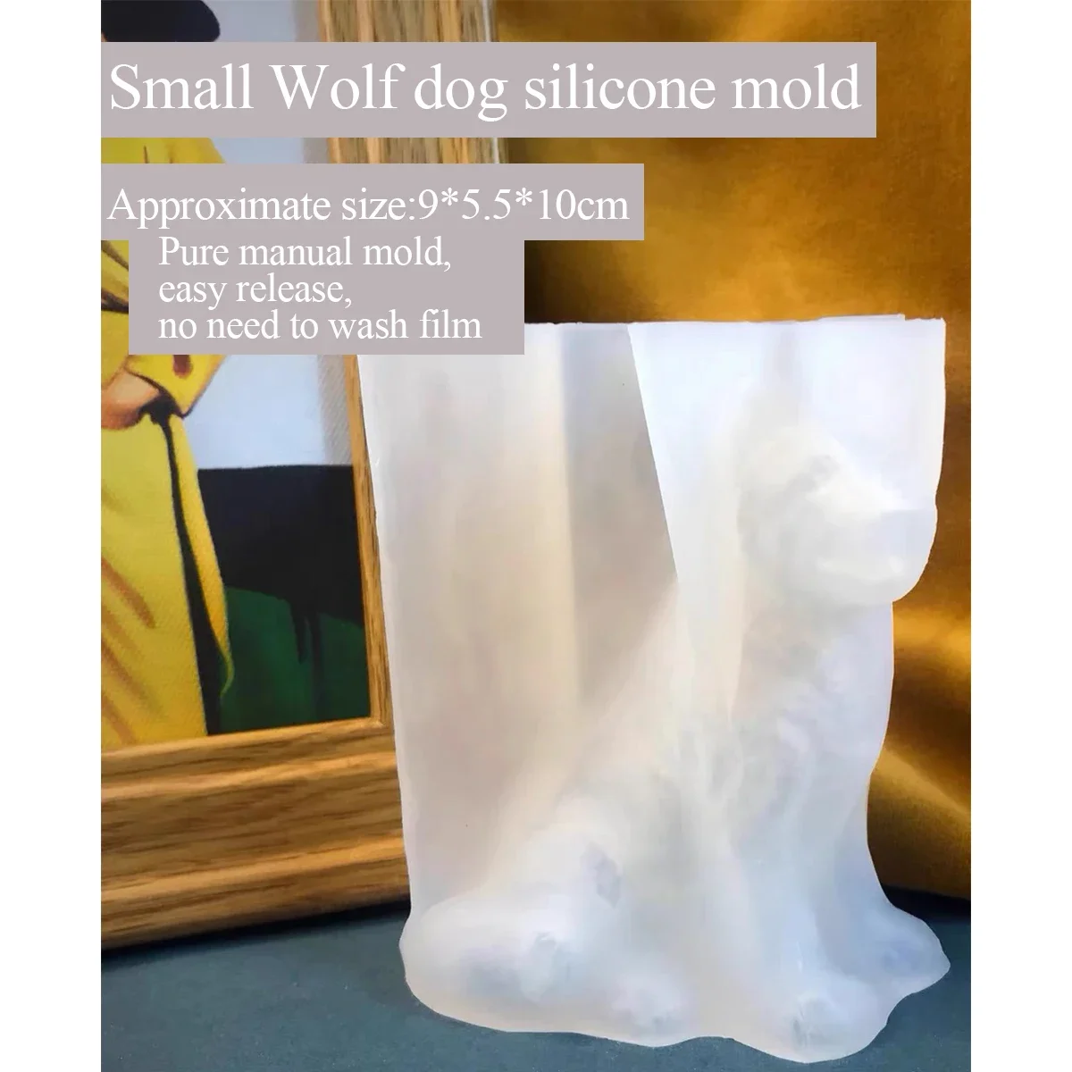 Wolf and Dog Mold for Aromatherapy Plaster, Silicone Grinding Tool, Three-Dimensional Mold, Cute DIY Plaster, Aromatherapy Plast