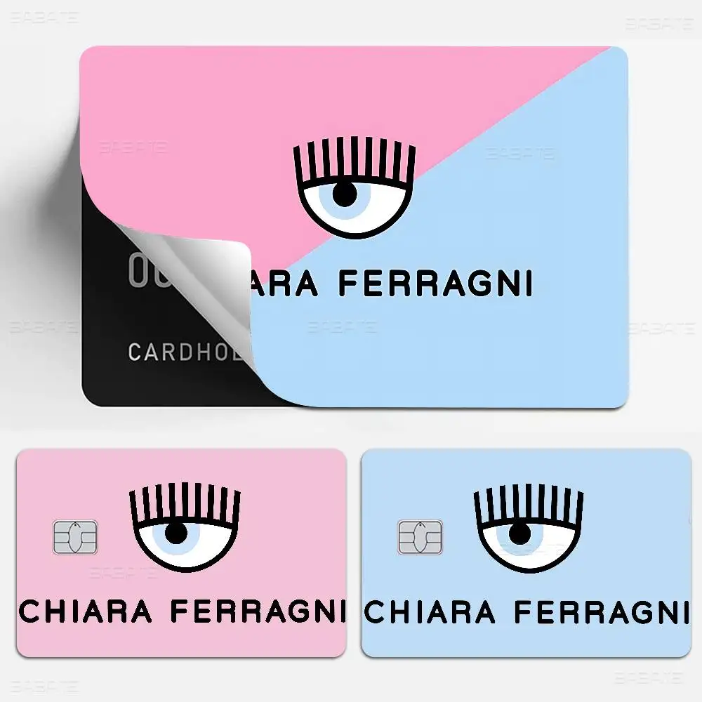 Fashion C-Chiara Ferragni Anime Cartoon Sticker Film Skin For Credit Card Debit Bank Bus Card