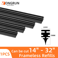 Car windshield rubber strip wiper 6mm car wiper blade 14 \