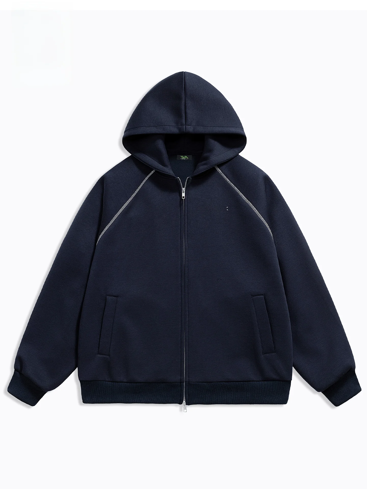 Jaqueta Hoodie Oversized Moderna para Homens, Estilo Casual de Primavera e Outono, Fibra de Poliéster, Manga Longa, Fechament...