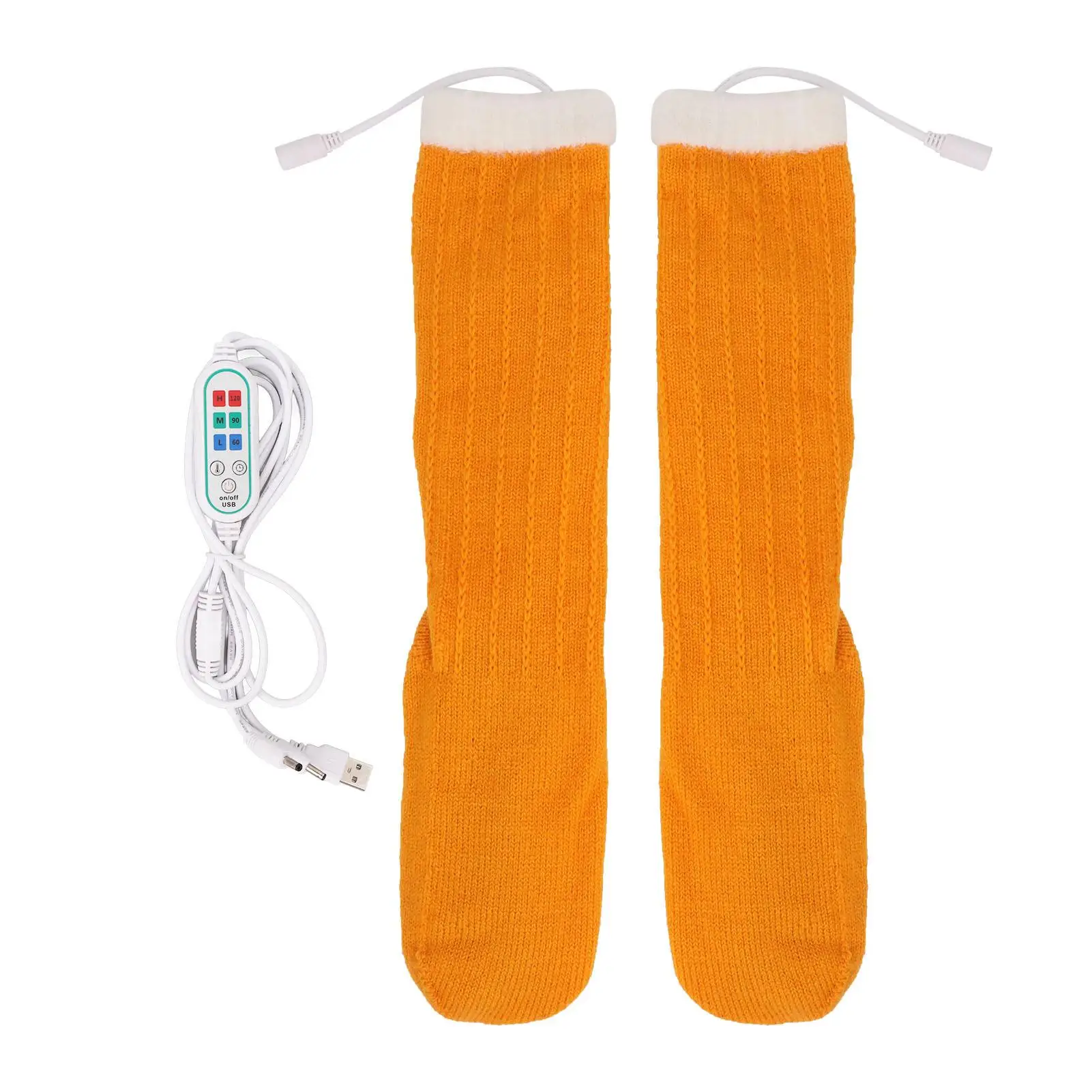 

Heated Socks USB 3 Temperature Control Lightweight Warm for winter Socks for Outdoor Activities