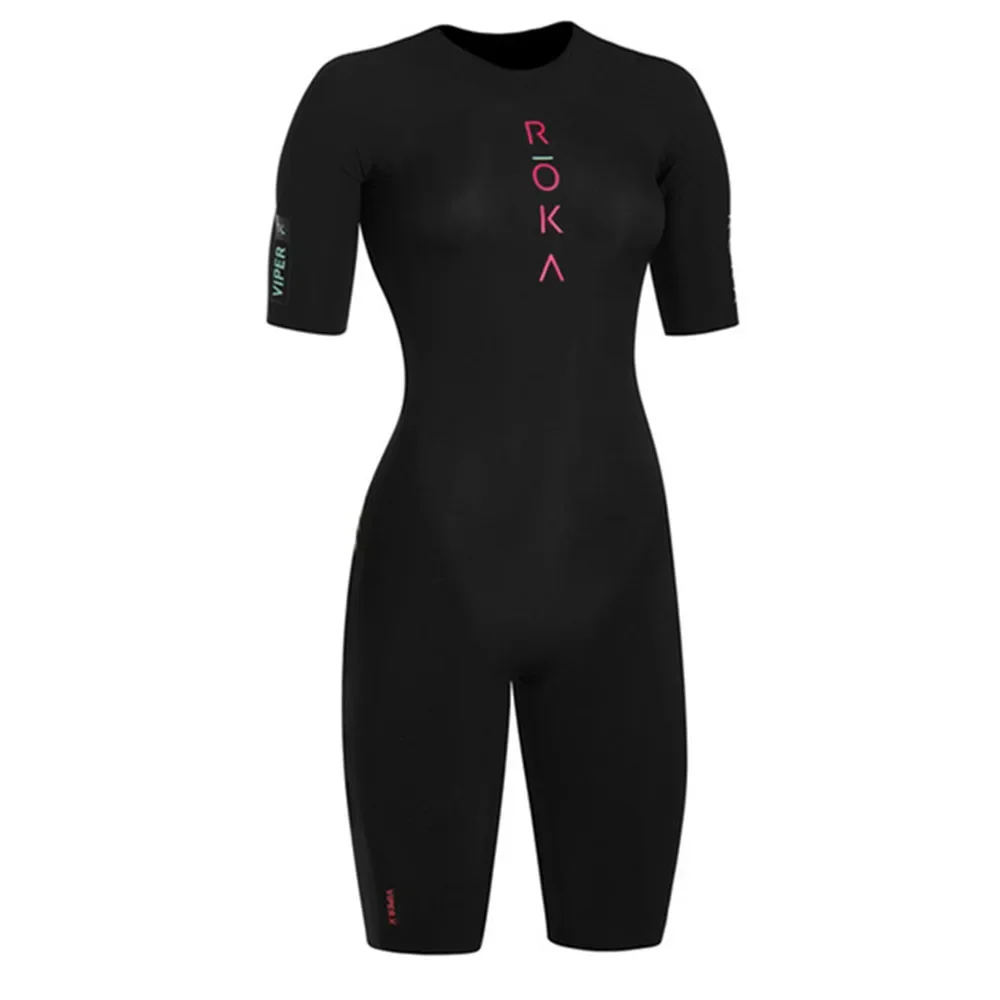 

Roka Women's Short Sleeve Trisuit Triathlon Swimskin Summer Road Bike Mtb Pro Team Cycling Jumpsuit Running Speed Race Equipment