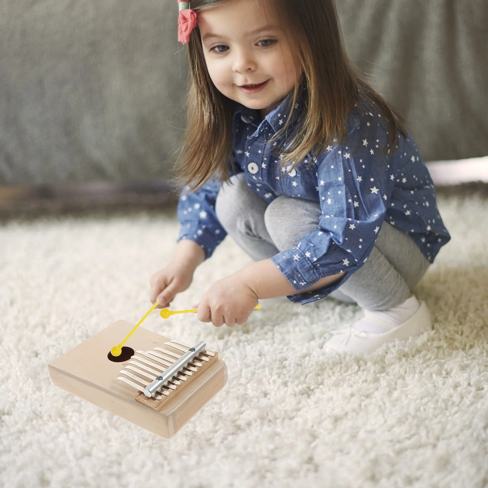 

Wooden Finger Piano Thumb Kid Musical Instrument Keys Kit Kids Instruments for Keyboard Toddler