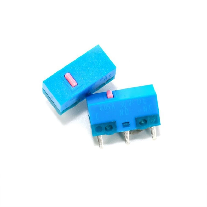 

CS1W 2Pcs HUANO Pink Dot Blue for Shell 0.74N Mouse Micro 3Pin 80 Million for