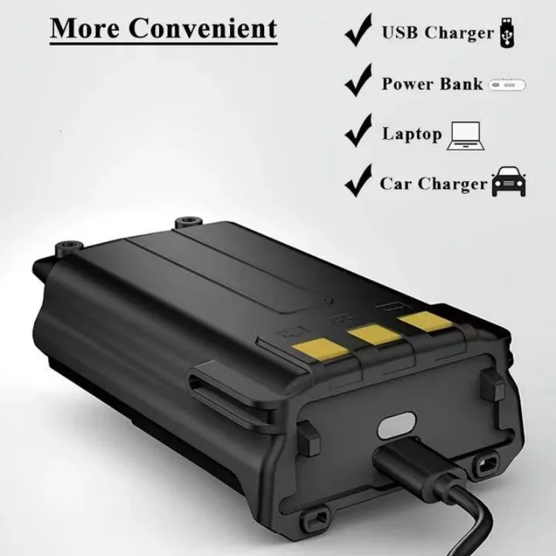 New Baofeng UV-5R UV-5RE Two-way Intercom with Thickened USB BL-5 7.4V 3800mAh Rechargeable Lithium Battery Replacement