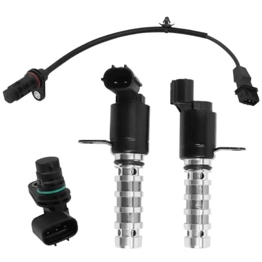 

2CRK0146 Intake and Exhaust Engine VVT Solenoid Camshaft and Crankshaft Position Sensor Fits for Hyundai Santa Fe Sport Sonata