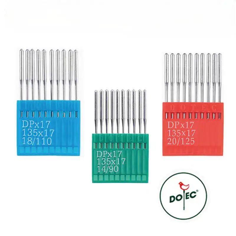 10Pcs 135×17 DP×17 Industrial Sewing Machine Needles Round Head Needle Wear Resistance High Temperature Resistance