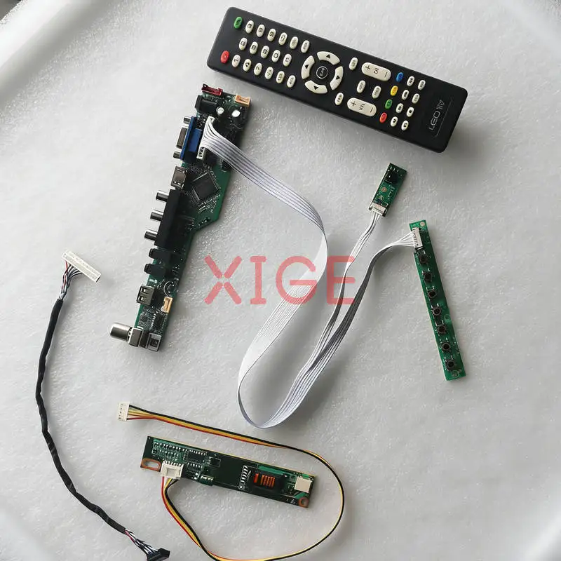 

For LTN141XB LP141X13 IAXG15S LTN141XA Screen Drive Controller Board Kit DIY 1024x768 USB+AV+VGA+HDMI 30Pin LVDS 1024*768 1-CCFL