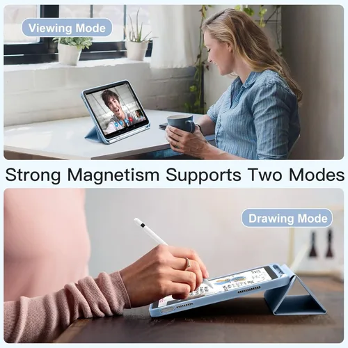 Imagen 2 del producto Compatible con iPad (A16) Funda de 11.a generación de 11 pulgadas 2025, para iPad de 10.a generación Funda de 10,9 pulgadas 2022 con portalápices