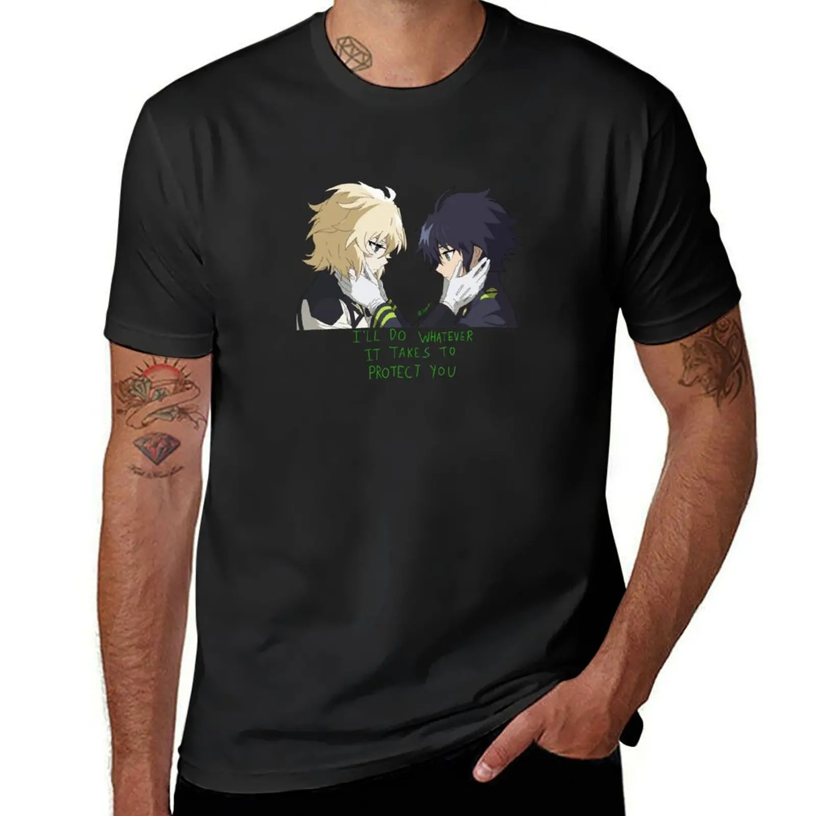 Yuu and Mika Seraph of the End T-Shirt anime clothes quick-drying kawaii clothes mens t shirts casual stylish